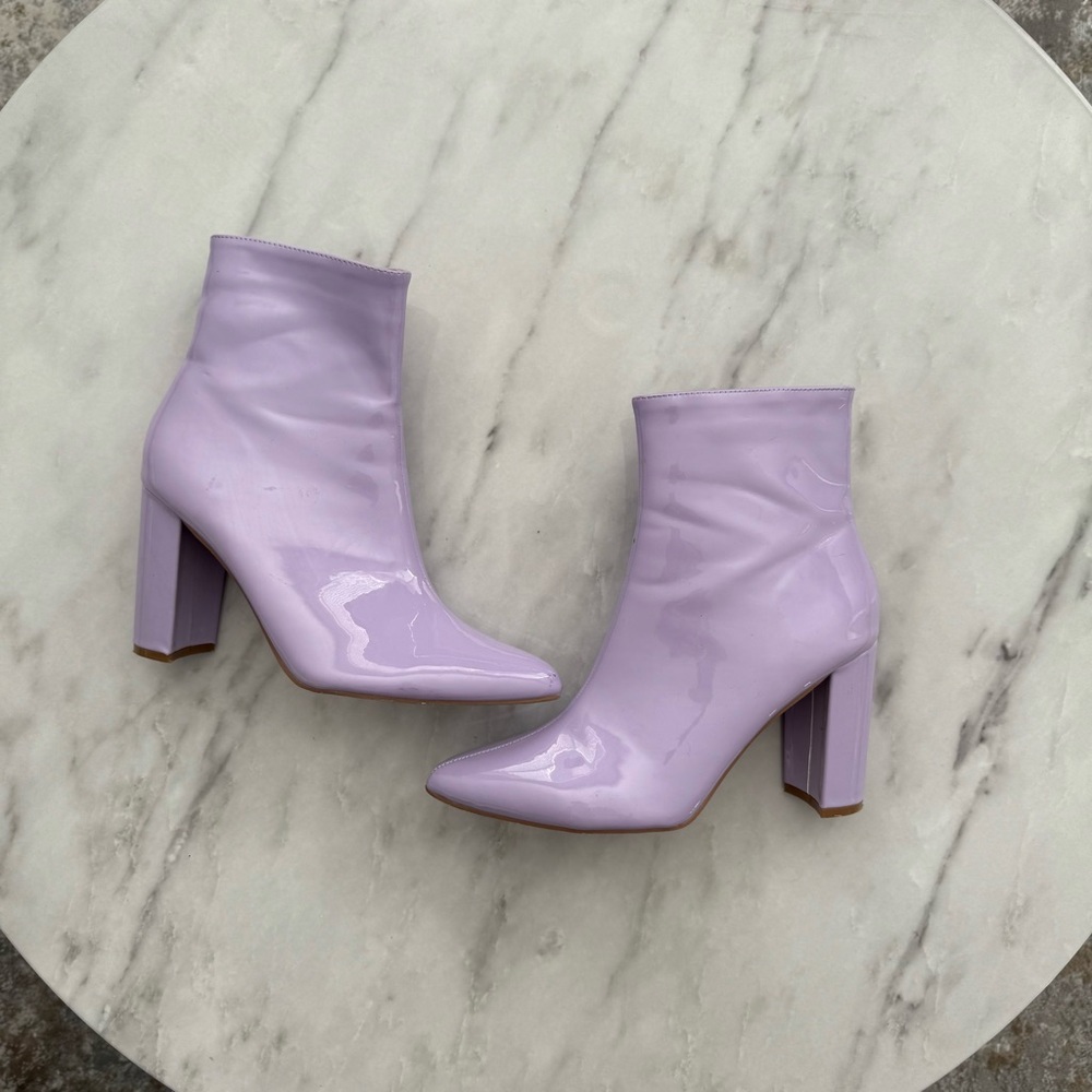 Purple Ankle Boots